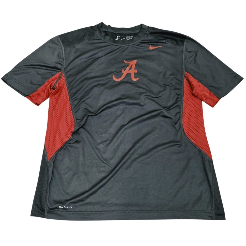Nike Alabama Crimson Tide Dri-FIT Shirt Men's Large Black Red Football Training
